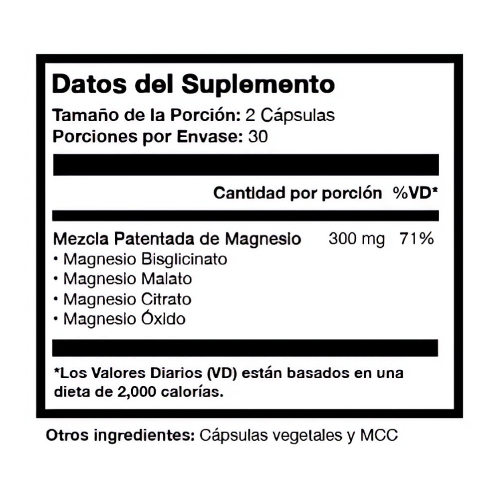 Magnesio - Relajación muscular y digestiva