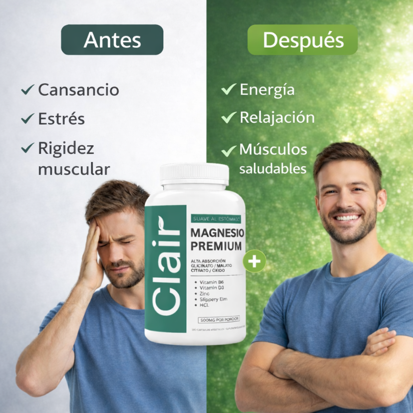 Magnesio - Relajación muscular y digestiva en 10 días