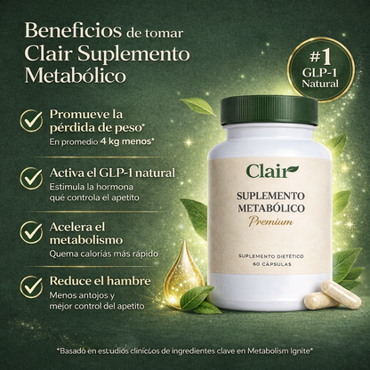 Clair Suplemento Premium – Apoyo natural para tu metabolismo y energía diaria