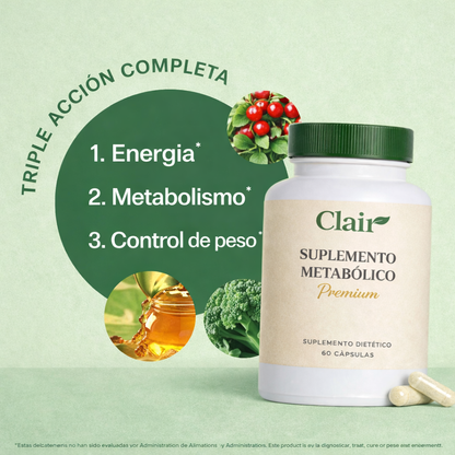 Clair Suplemento Premium – Apoyo natural para tu metabolismo y energía diaria
